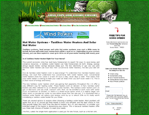 FreeTipsForGoingGreen.com - Advertise on content pages